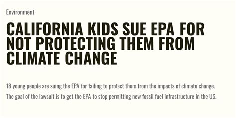 California kids sue EPA for not protecting them from climate change
